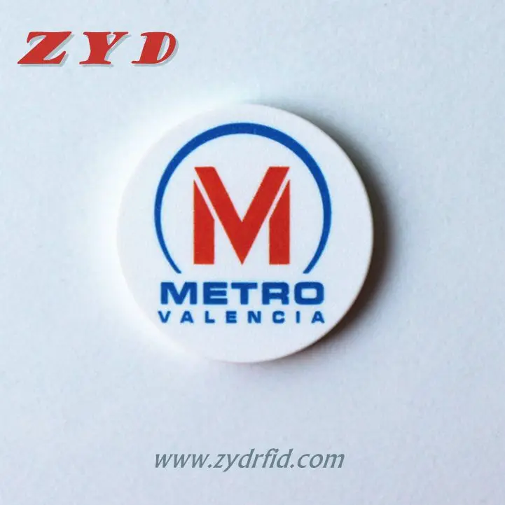 Free sample Waterproof Access Control Card RFID Coin Tag for Metro Subway Token 125khz Rfid Tags