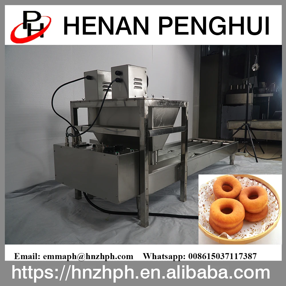 
Commercial gas four lines baked yeast cake donut ball making machine 