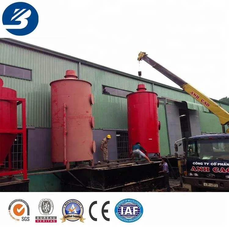 Передовые технологии непрерывного газирования древесины уголь делая машину