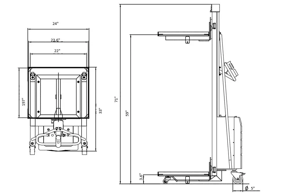 High Lifting 150kg Capacity Work Positioner