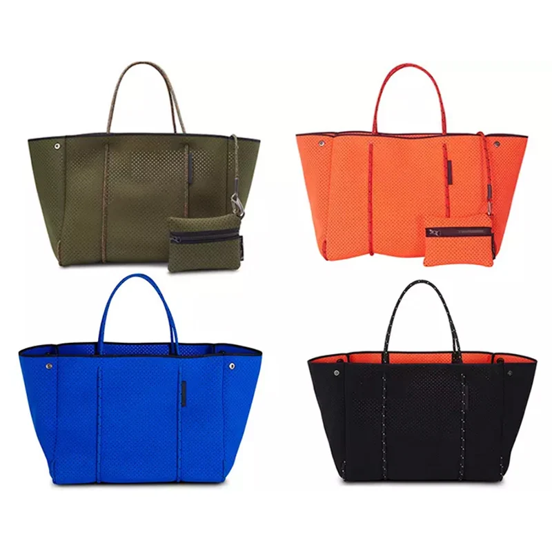 Factory Professional Customized Neoprene Insulated Beach Bag Tote for Women