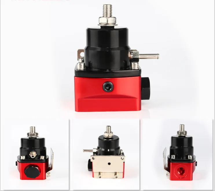 Universal Adjustable Fuel Pressure Regulator Oil 160psi Gauge AN 6 Fitting End without logo