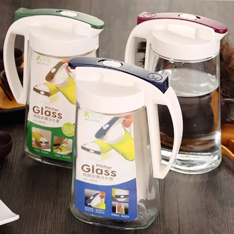 Кухонный кувшин для холодной воды 1350 мл с пластиковой крышкой