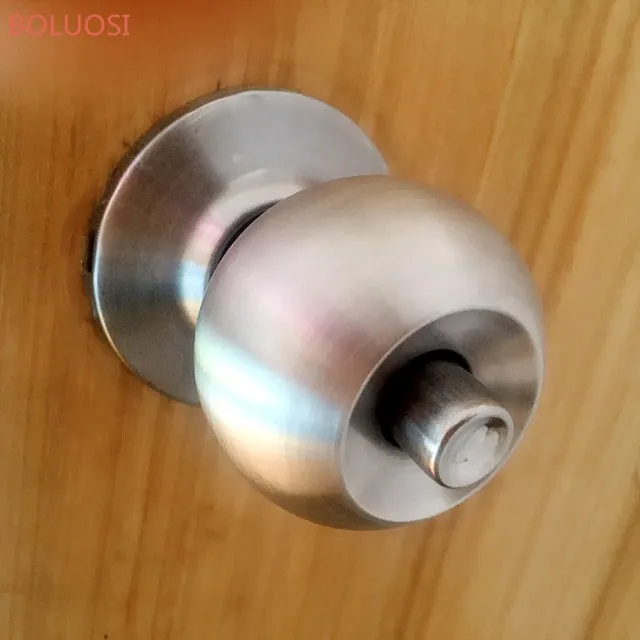 Office Center Stainless Steel glass door locks with round knob