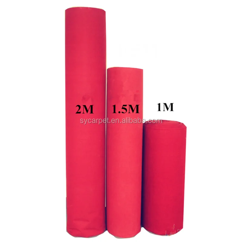 red carpet with pvc rubber backing for outdoor use