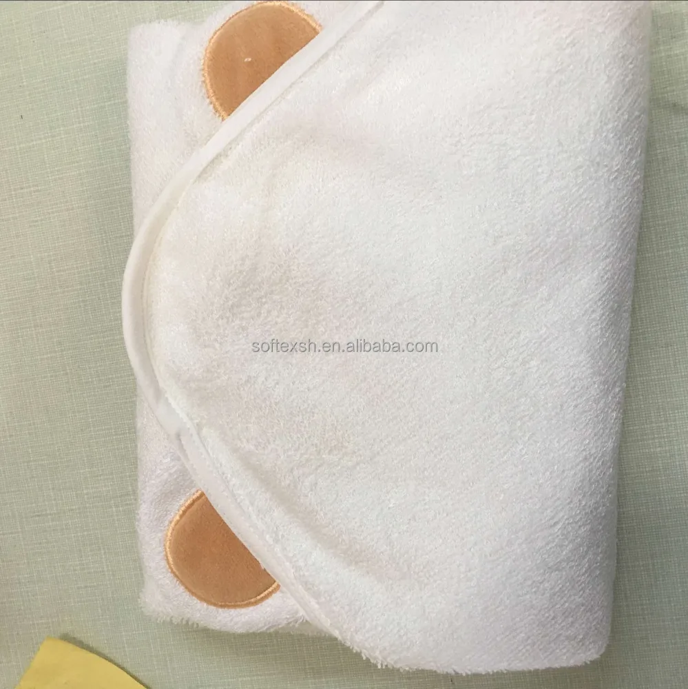 
Hypoallergenic Extra Soft Water Absorbent wrap knitted box package bamboo baby hooded towles 