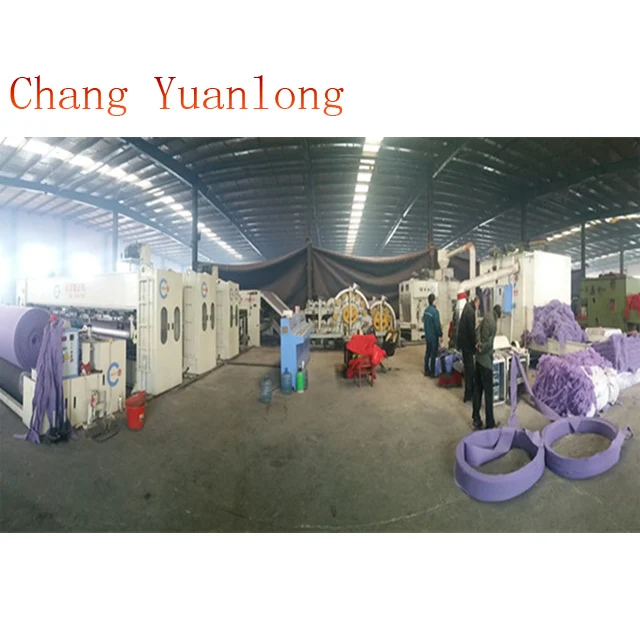 Disposable carpet production line
