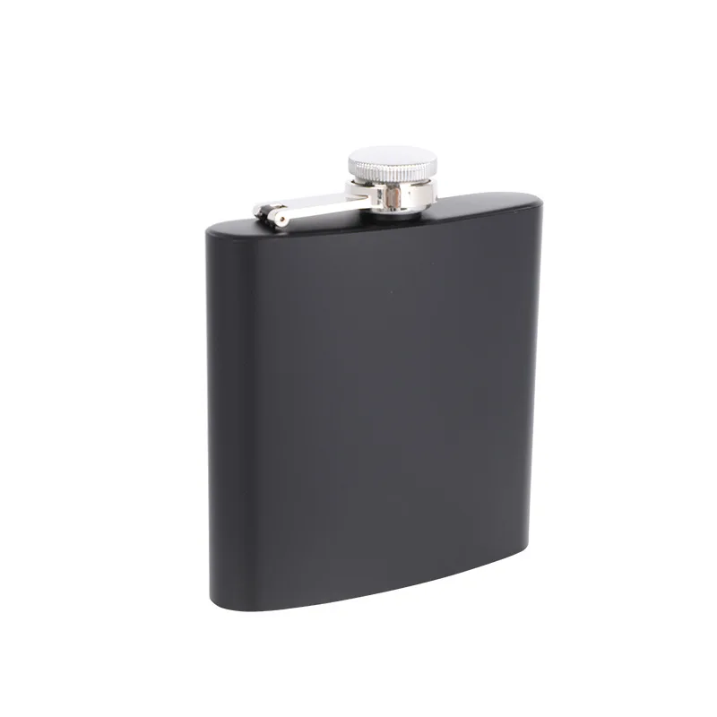 
6oz Matte Black Stainless Steel Jameson Hip Flask with Funnel 