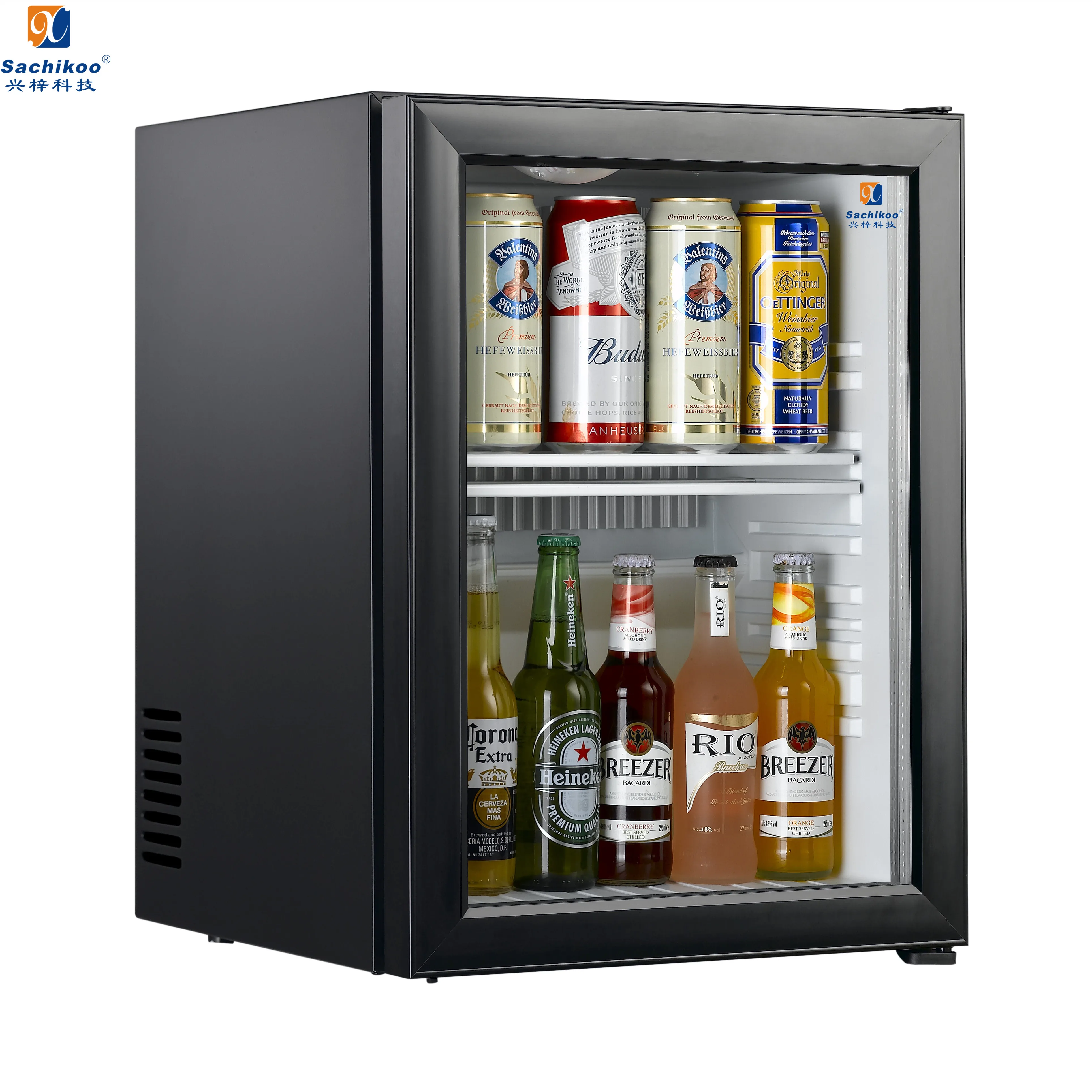 Sachikoo 40 liter mini bar fridge with glass door