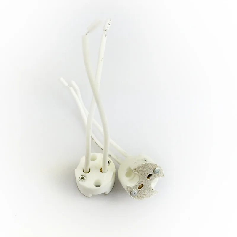 GU5.3 G4 GU4 MR16 MR11 Universal Ceramic Lamp Holder Light Socket for LED or Halogen