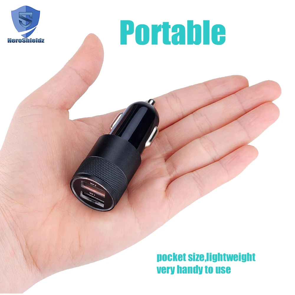 
Factory Supplier 5V 2.1A Quick Mobile Phone Universal Car Charger/ Smart Dual USB Car Charger 3.0 Type C Charger 