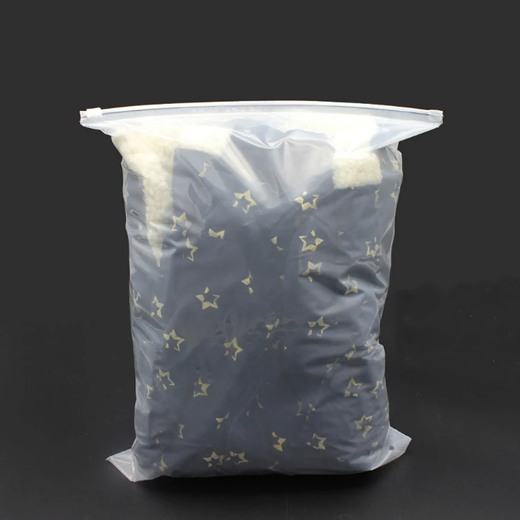 Best Selling Products LDPE HDPE CPE PPE PVC Plastic Slider Zipper Bag For Cloth Packing