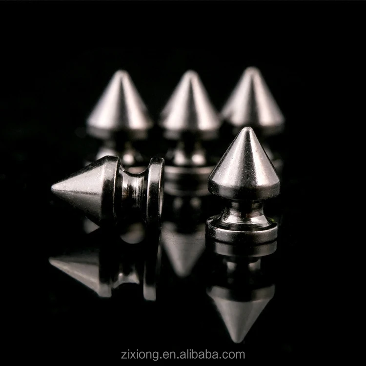 Solid Brass screw back decorative small tree shaped punk spikes