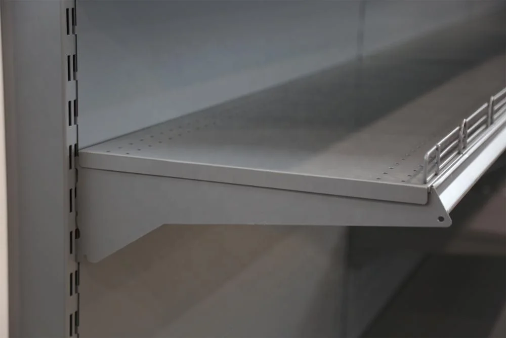 Competitive price customized single sided wall mount supermarket shelf