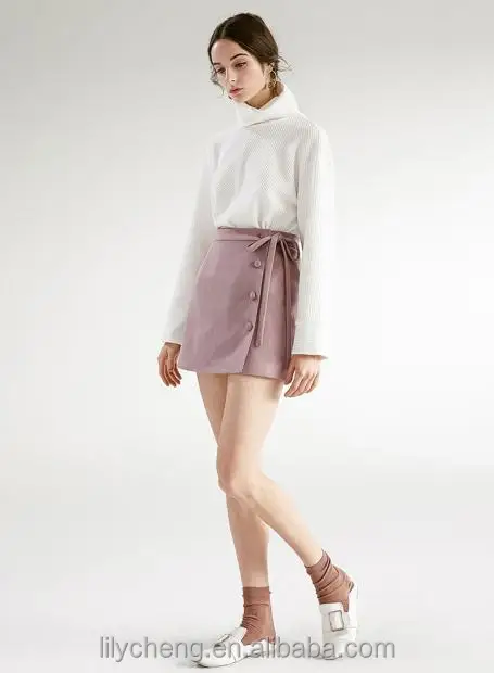 Hot sell plus size 8XL custom wholesale women ladies girls mini skirt suede skirts bandage skirts