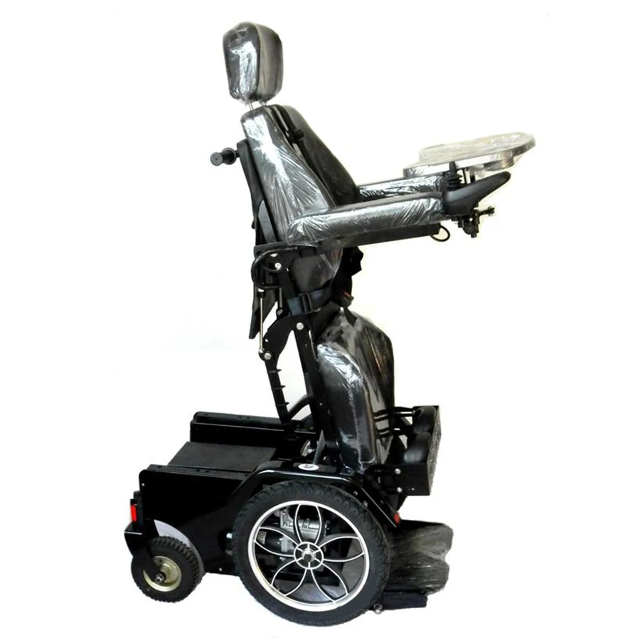 Controller joystick motorized heavy duty high back full reclining standing up power electric wheelchair for disabled