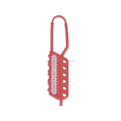 BREED Plastic Hasp Nylon Lockout Hasp 6 Padlock Capacity