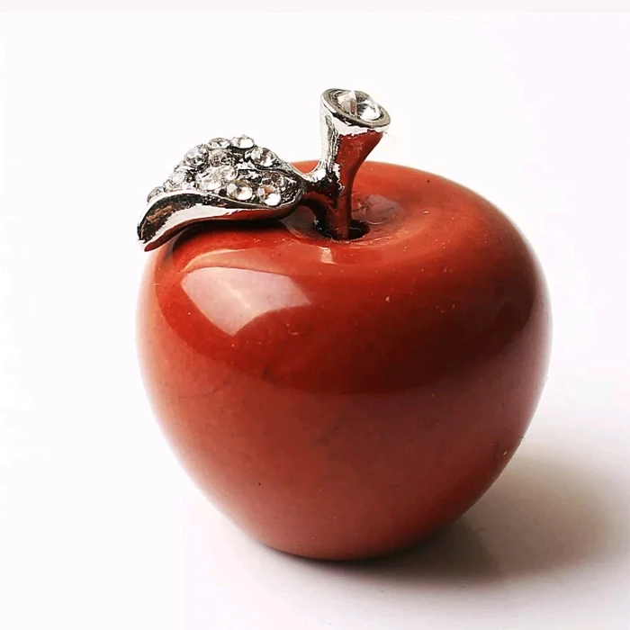 Natural Red Jasper  Crystal  Quartz  Apple For  Christmas Gift