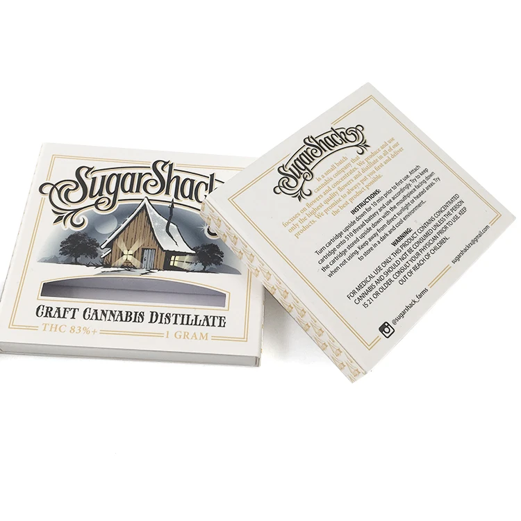 
Best Price Customization Offset Printing Ink Vape Cartridge Box Packaging 