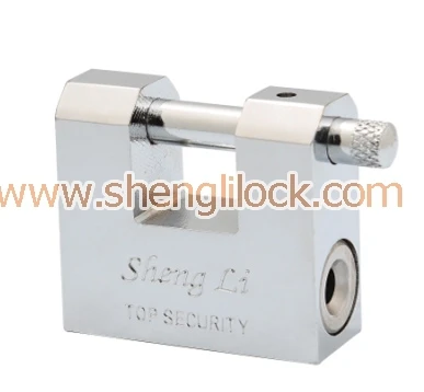Manufacturer Chrome Plated Rectangular Iron Vane Padlock