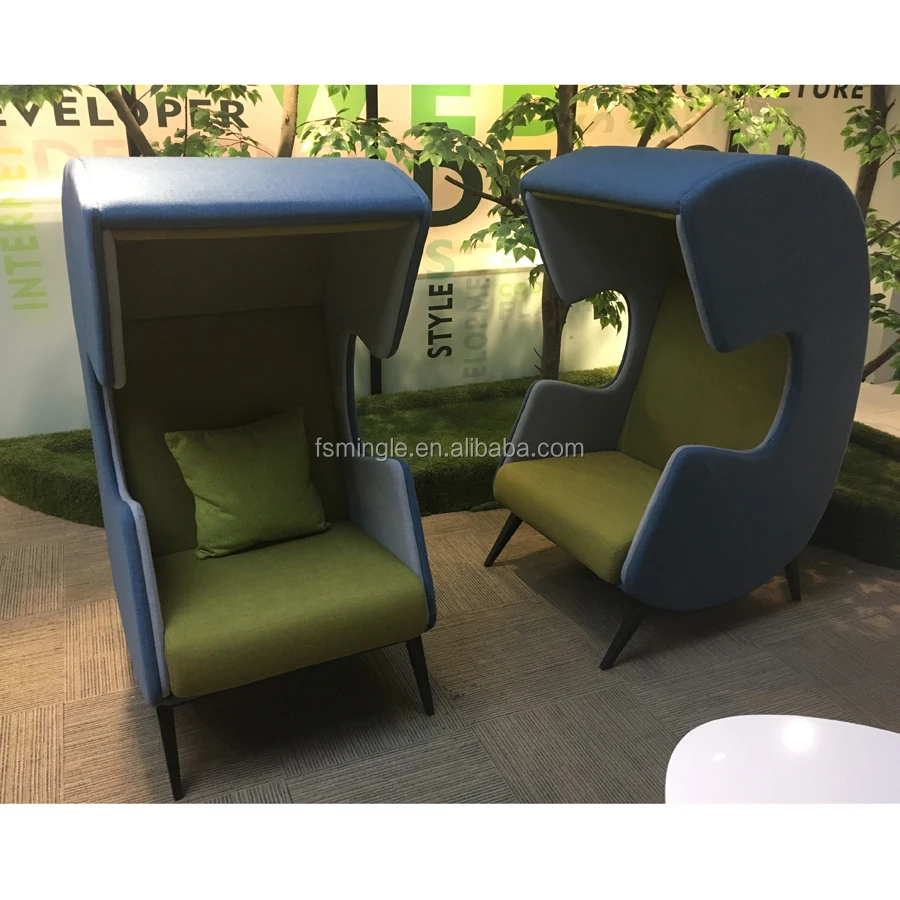 Conference booth seating office Fabric meeting pods for public leisure area