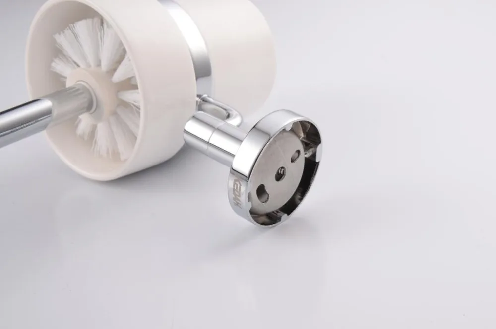 
hot sale wall mounted silicone toilet brush with ceramic holder 