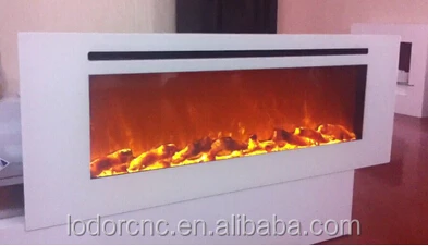 Белый настенный поддельные эффект пламени электрические камины