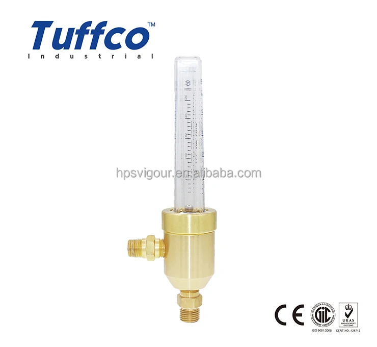Brass Argon gas CO2 gas flowmeter for gas regulator