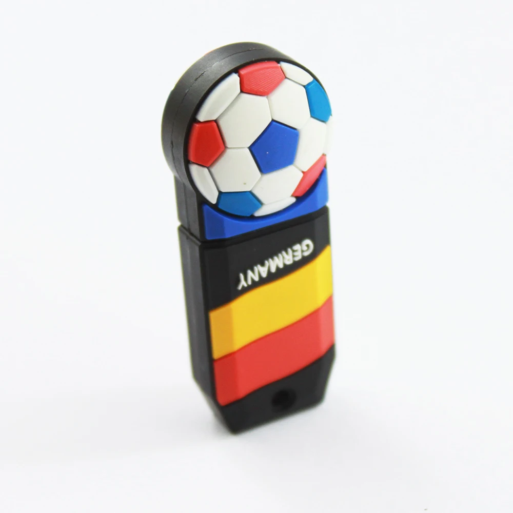 2D 3D  custom pvc rubber football shape support usb 2.0 3.0 usb flash drive rocket thumb drive 16gb
