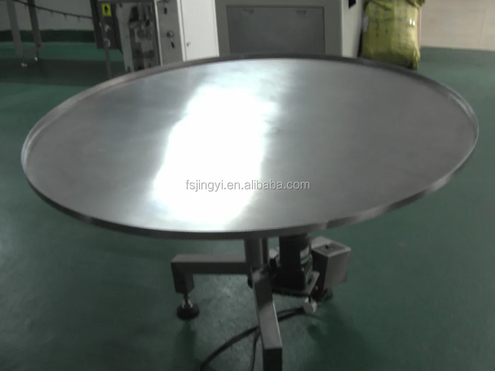 china automatic motorized packing rotary table for collecting goods