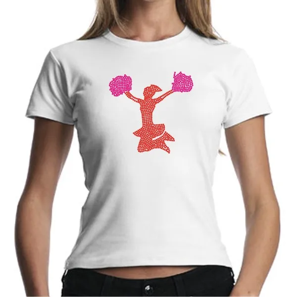Custom Cheer Rhinestone T-shirts Wholesale