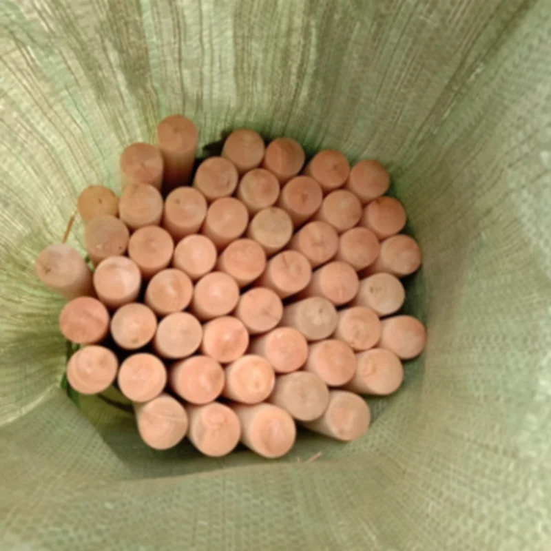 Dome-end and thread tip  Wooden Handle stick for broom push brush holder woods poles for cleaning tool