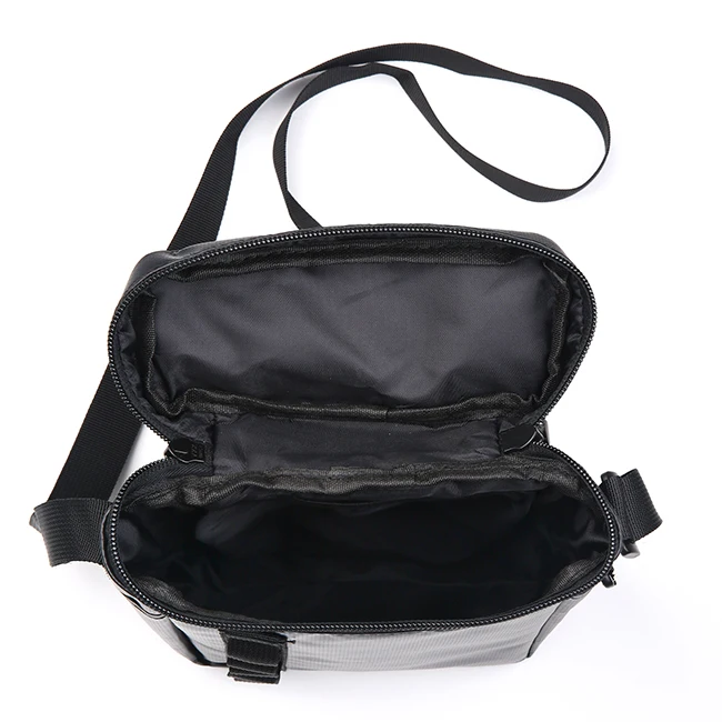 Canvas With Bottle Holder Leather Messenger Bag