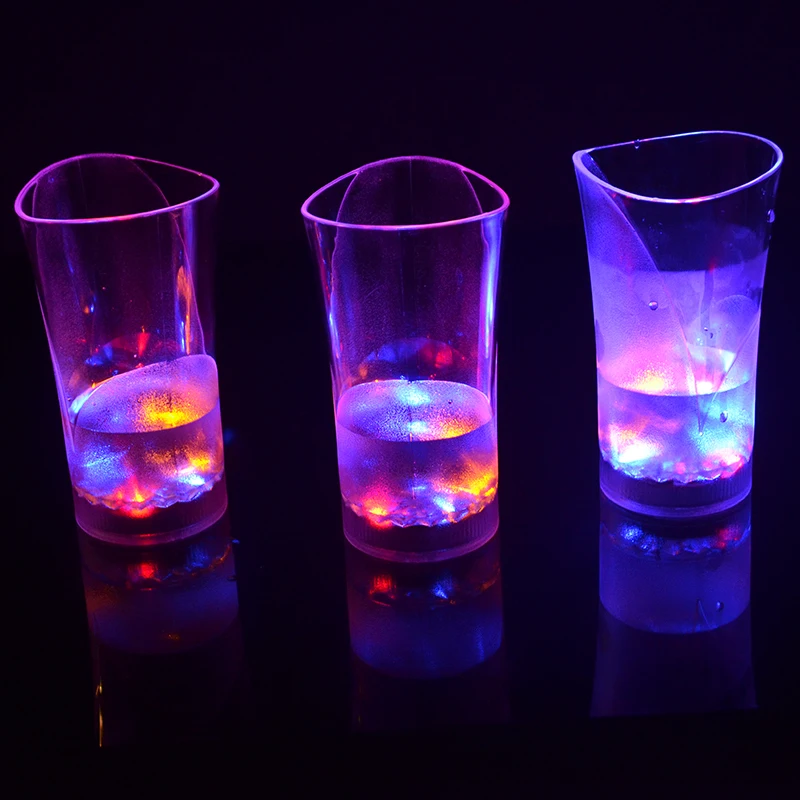 Water Inductive Automatic Light up led Juice cup for halloween christmas party drink