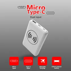 newest wireless OEM slim wireless power bank 5000 mah portable mobile charger