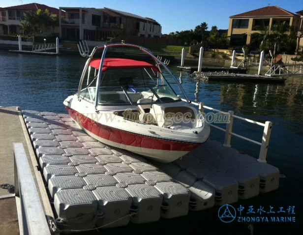 Plastic dry dock pontoon