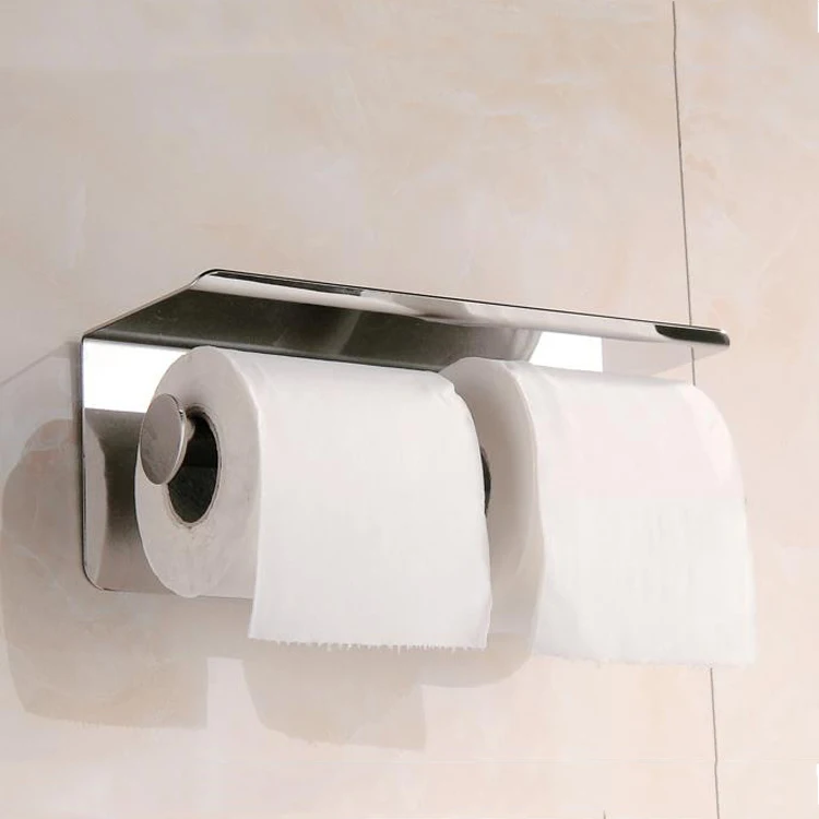 
Wall mount under cabinet double frog funny tear kitchen bathroom tissue standing stainless steel towel roll toilet paper holder 