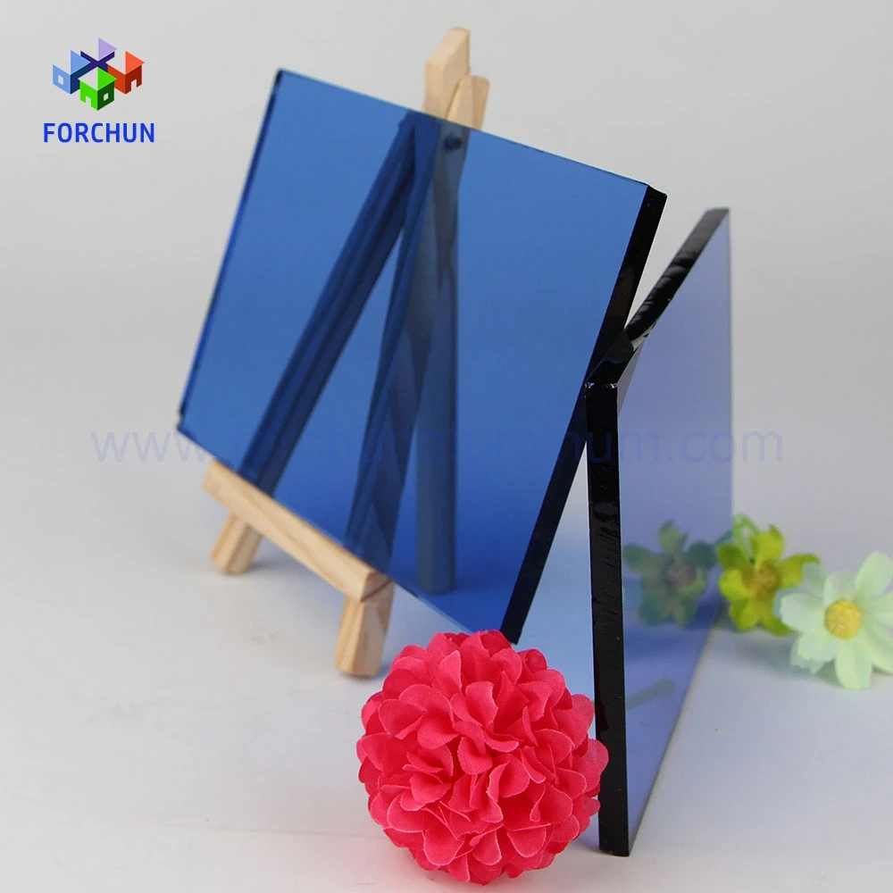 5 мм 6 мм темно-синее плавающее стекло прайс-лист/одностороннее зеркальное синее стекло 3300X2140