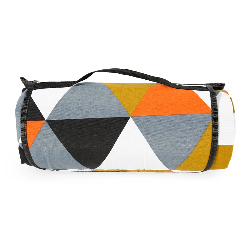 New arrived fashion design PEVA backing outdoor beach canvas picnic blanket mat