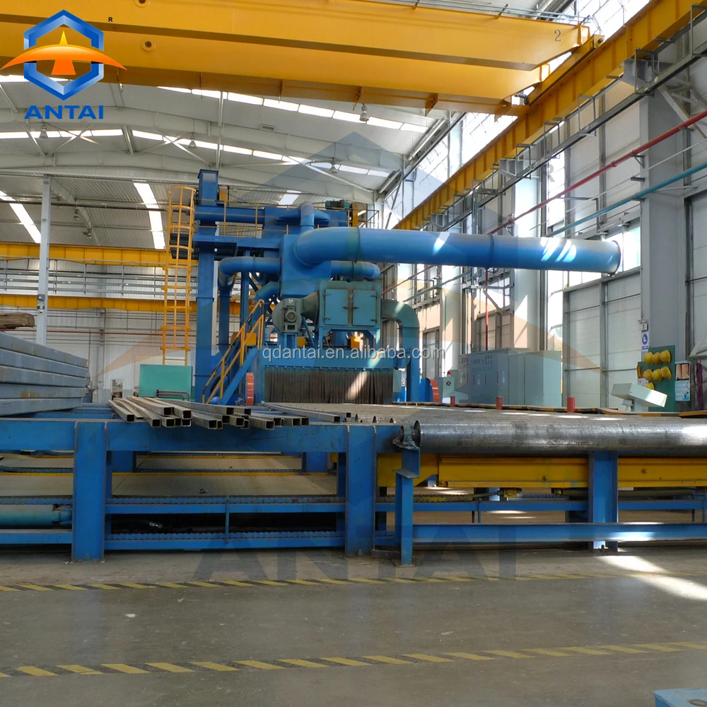 QXY2500 дробеструйная машина/линия сохранения стальных пластин и дробеструйная машина для стального листа