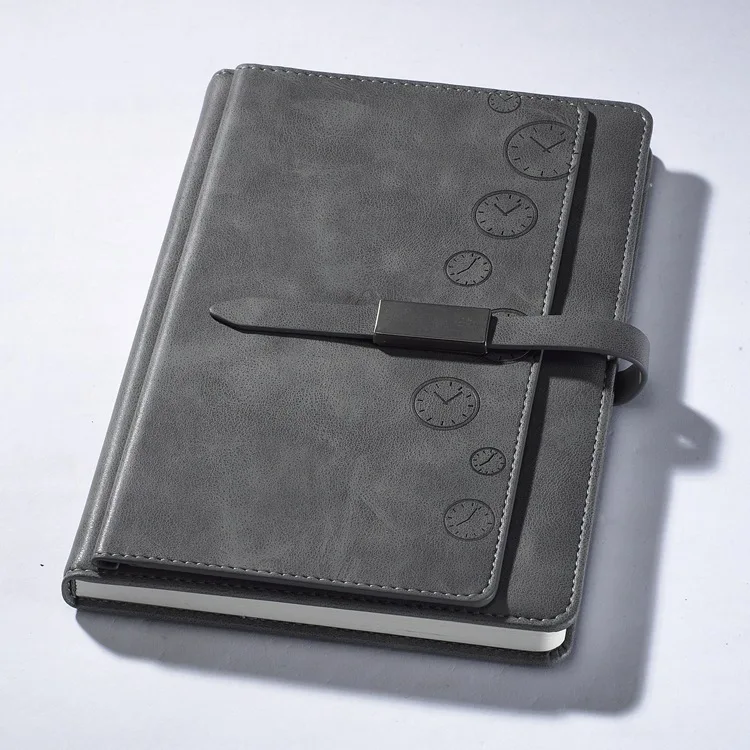 Custom Embossed A5 Hardcover Kraft Paper Handmade Vintage Travelers PU Leather Bound Cover Journal Writing Notebook