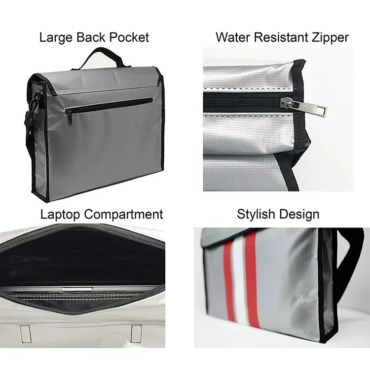 Custom Safe Fireproof Money Safety Waterproof File Fireproof Document Bag