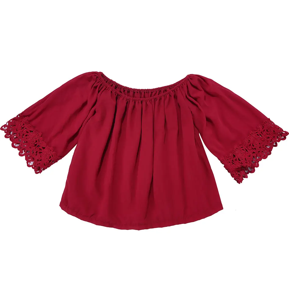 
Wholesale New Long Sleeve Chiffon Bell Top for Baby Girls 