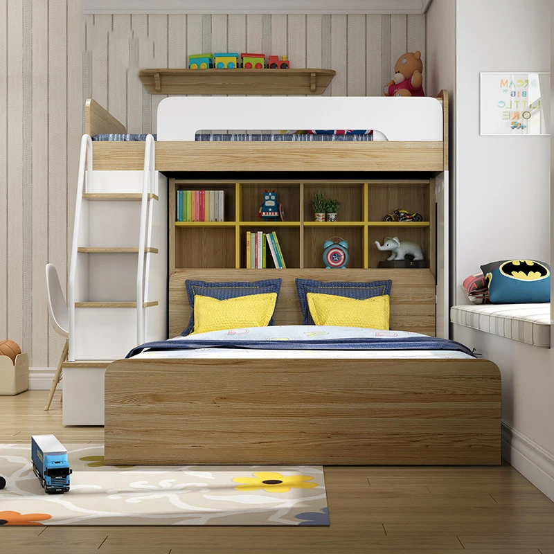 Modern Melamine MDF/Particle Board Bunk Bed for Adult and Children