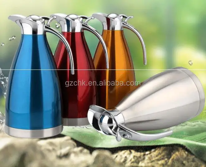 High quality stainless steel 18/10 vacuum coffee kettle CHK1.0L