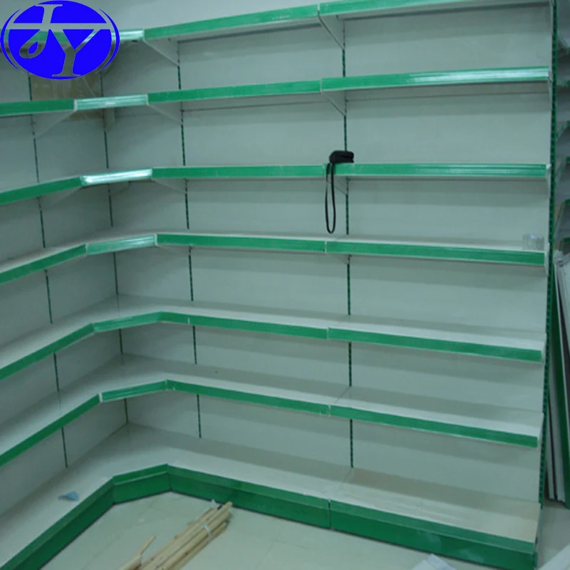 Hypermarket Display Rack JIAYUAN Supermarket Rack Double-sided Metallic Heavy Duty Supermarket Equipment High Steel 5 Shelves