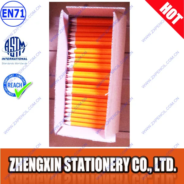 
half hb pencil Half Wooden Pencils in white, red or yellow are cheap promotional pencils 