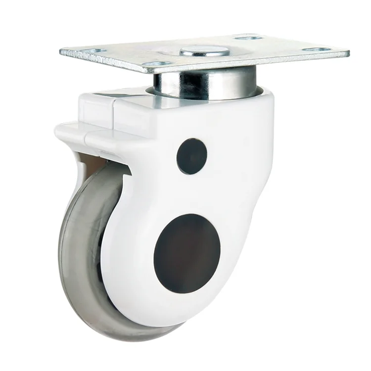 Industrial medical easy installation hospital bed caster patient bed tpr silent swivel caster wheel