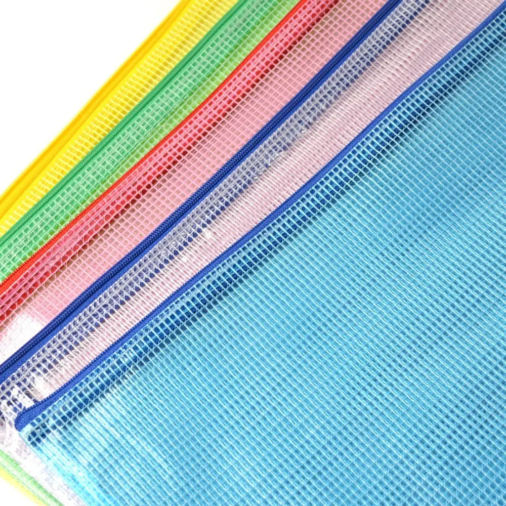 Wholesale Plastic A3/A4 Zipper Waterproof Bag game organizers document bags with zipper