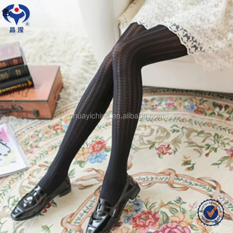 Wholesale Promotional High Heels Black Mesh Women Pantyhose Video